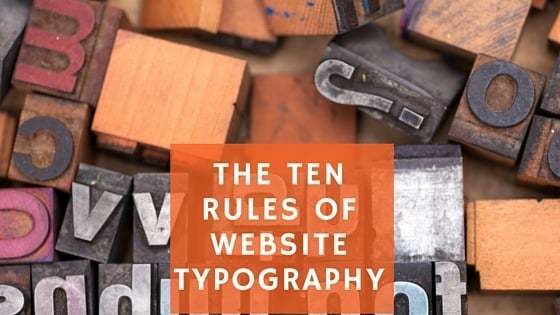 The Ten Rules of Website Typography 